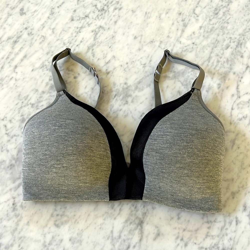 Mesh Trim No Wire Bra - like new worn once